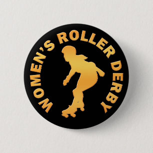 Badge Rond 5 Cm Le rouleau Derby des femmes