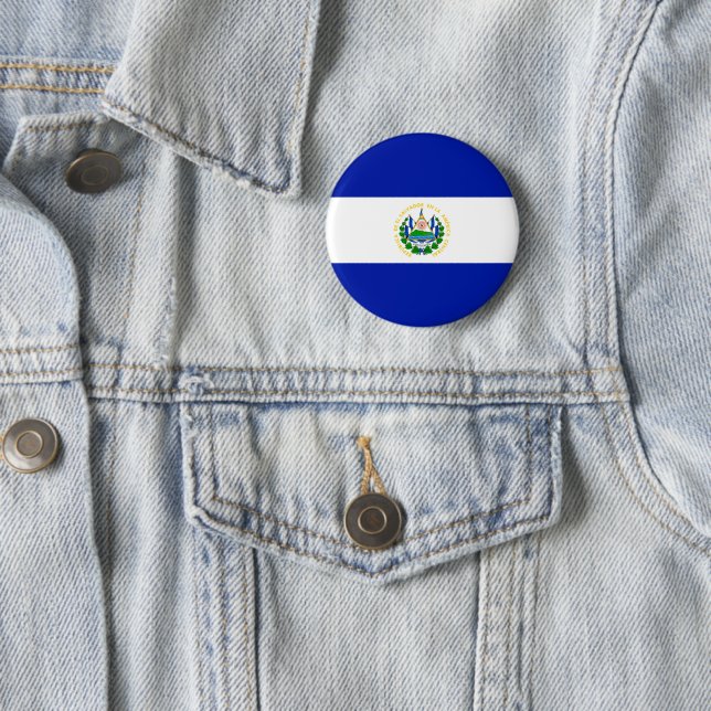 Badge Rond 5 Cm Le Salvador (En situation)