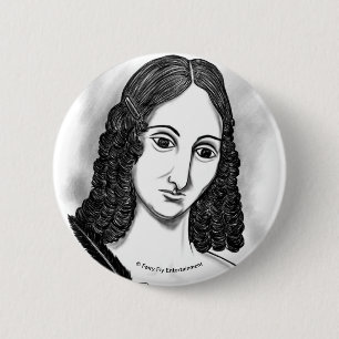 Badge Rond 5 Cm Le Sang Sur La Lune L'oeuvre d'art de Mary Shelle