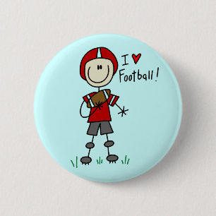 Badge Rond 5 Cm Le schéma T-shirts et cadeaux de bâton du footba
