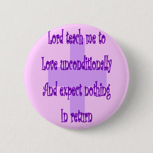Badge Rond 5 Cm Le seigneur m'enseignent à aimer
