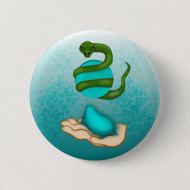 Badge Rond 5 Cm Le serpent (Devant)