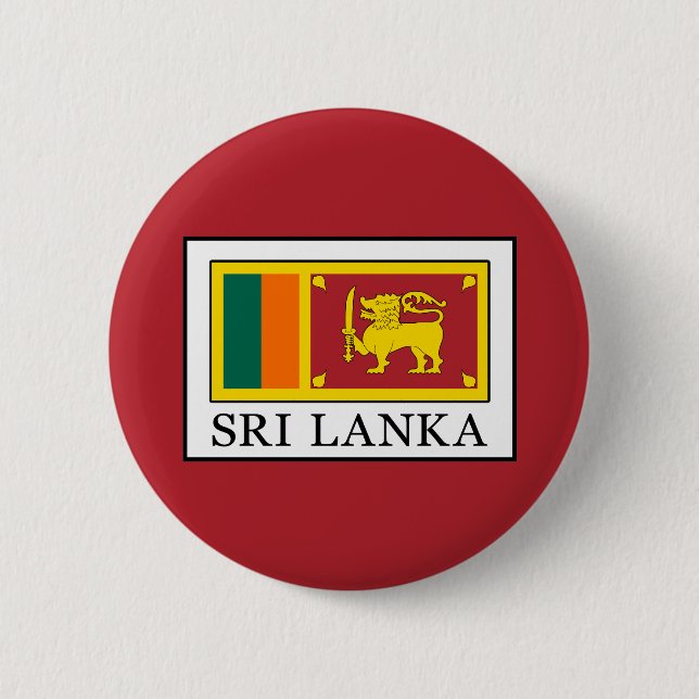 Badge Rond 5 Cm Le Sri Lanka (Devant)