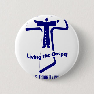 Badge Rond 5 Cm Le St Francis d'Assisi