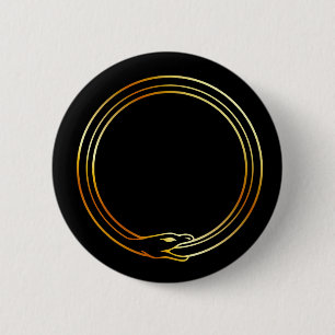Badge Rond 5 Cm Le symbole du serpent d'Ouroboros
