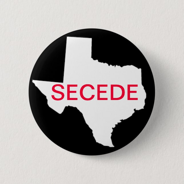 Badge Rond 5 Cm Le Texas font cécession le bouton (Devant)