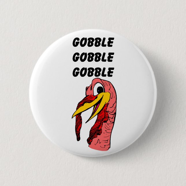 Badge Rond 5 Cm Le thanksgiving Turquie avalent (Devant)