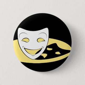 Badge Rond 5 Cm Le théâtre d'ombre masque le bouton
