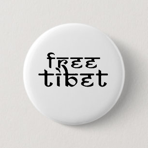 BADGE ROND 5 CM LE THIBET LIBRE