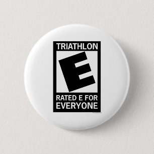 Badge Rond 5 Cm Le triathlon est E évalué pour chacun