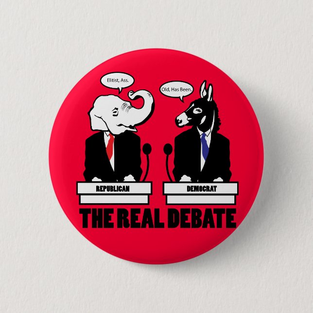 Badge Rond 5 Cm Le vrai bouton de discussion (Devant)