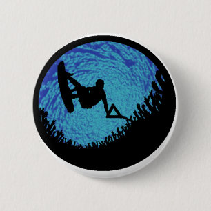 BADGE ROND 5 CM LE WAKEBOARDING UN
