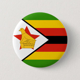 Badge Rond 5 Cm le Zimbabwe