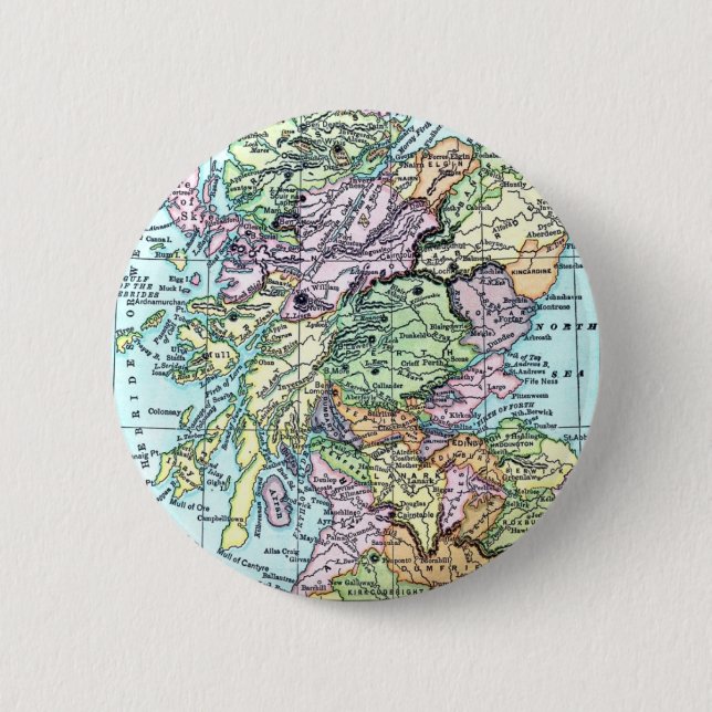 Badge Rond 5 Cm L'Ecosse (Devant)