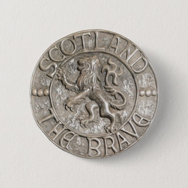 BADGE ROND 5 CM L'ECOSSE LE COURAGEUX (Devant)