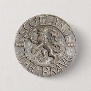 BADGE ROND 5 CM L'ECOSSE LE COURAGEUX
