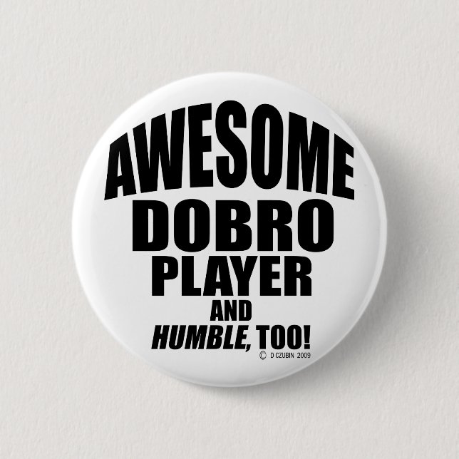 Badge Rond 5 Cm Lecteur Dobro (Devant)