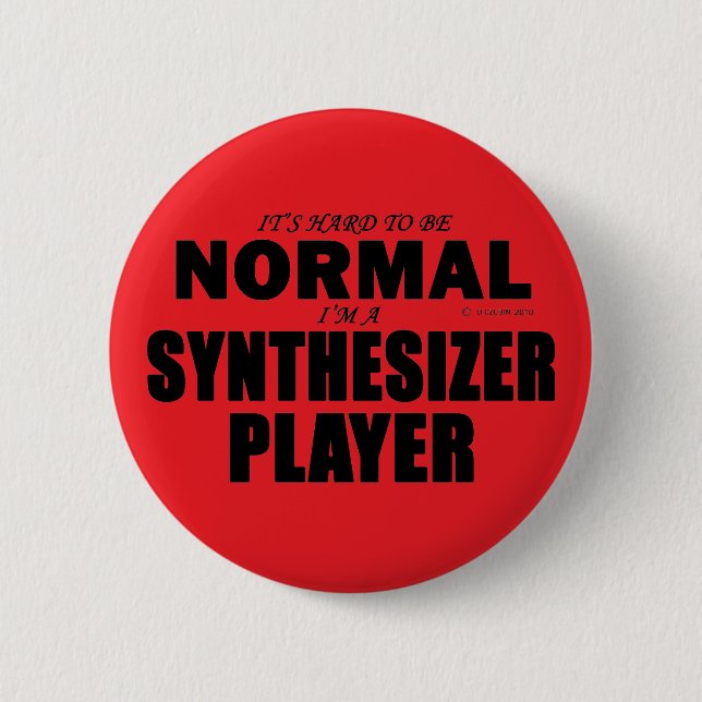 Badge Rond 5 Cm Lecteur Synthétiseur Normal (Devant)