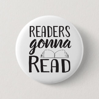 Badge Rond 5 Cm Lecteurs allant lire