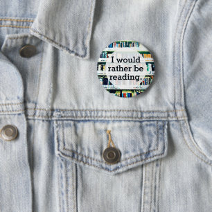 Badge Rond 5 Cm Lecture de livres personnalisés et amusants