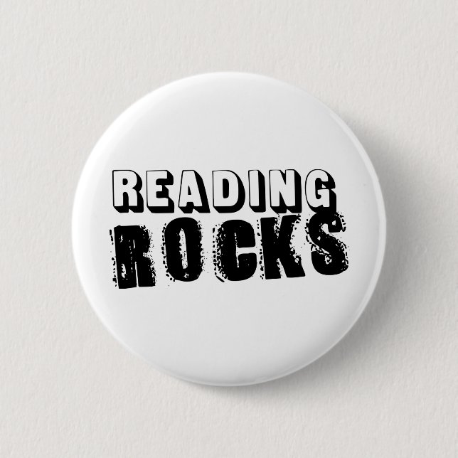 Badge Rond 5 Cm Lecture des rochers (Devant)