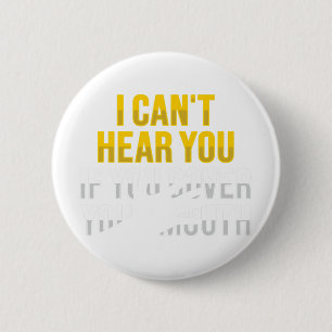 Badge Rond 5 Cm Lecture Labiale Langue Des Signes Hand Gesture Sou