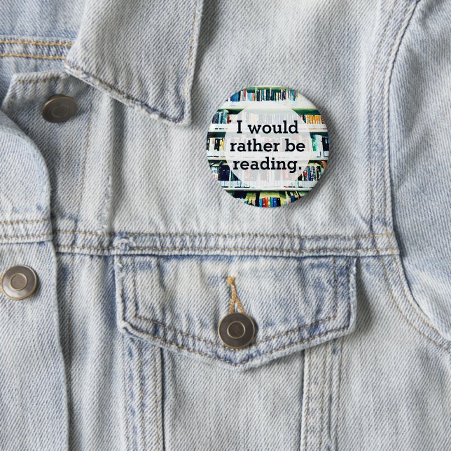 Badge Rond 5 Cm Lecture Livres personnalisés personnalisées drôle (En situation)