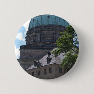 Badge Rond 5 Cm L'église Sainte-Elizabeth à Nuremberg, Allemagne
