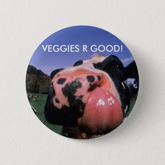 Badge Rond 5 Cm Légume R bon ! (Devant)
