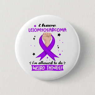 Badge Rond 5 Cm Leiomyosarcoma Mois de sensibilisation Ribbon Cade