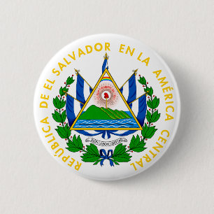Badge Rond 5 Cm l'emblème d'el salvador