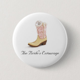 Badge Rond 5 Cm L'entourage de la jeune mariée