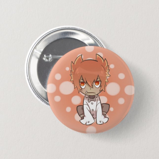 Badge Rond 5 Cm Leon (Devant & derrière)