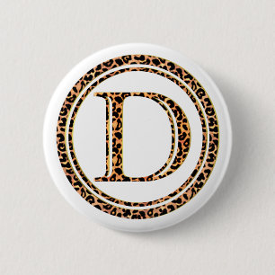 Badge Rond 5 Cm léopard D