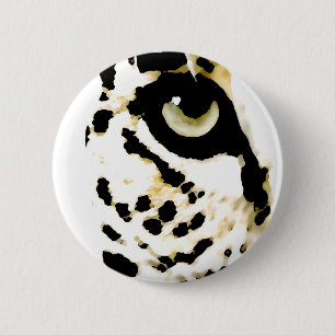Badge Rond 5 Cm Léopard Eye