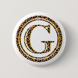 Badge Rond 5 Cm léopard G
