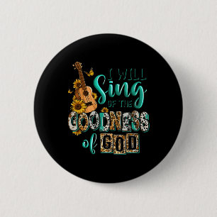 Badge Rond 5 Cm Leopard Tournesol Christian Je Chanterai De Goodne