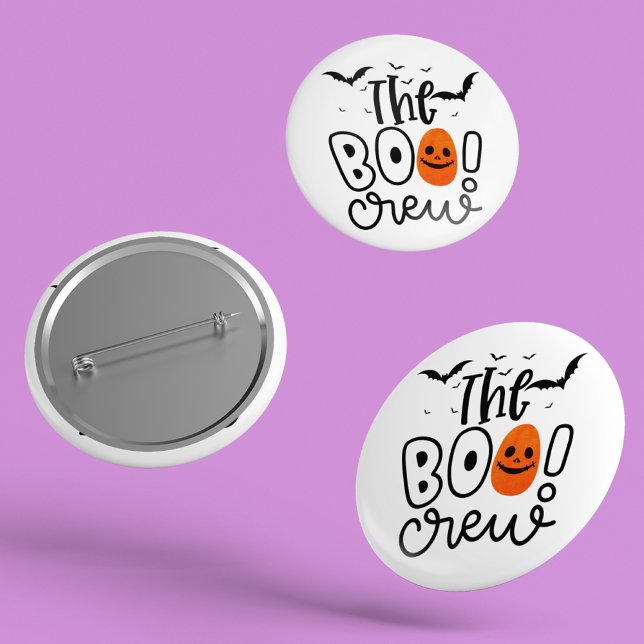 Badge Rond 5 Cm L'équipage du Boo | Halloween (Créateur téléchargé)