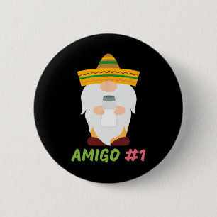 Badge Rond 5 Cm Les 3 Amis Cinco De Mayo Amigo #1 Groupe Correspon