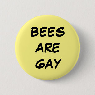 Badge Rond 5 Cm Les abeilles sont bouton gai