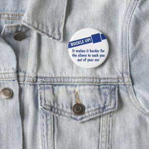 Badge Rond 5 Cm Les Aliens viennent te chercher