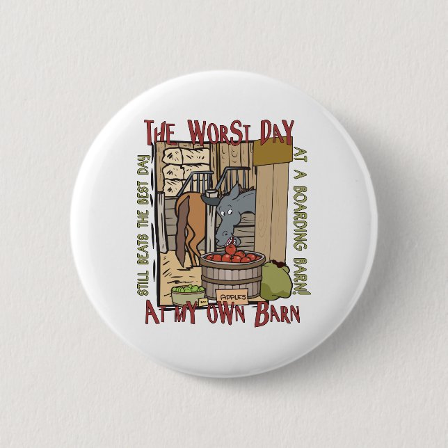 Badge Rond 5 Cm Les amateurs de chevaux cadeaux (Devant)