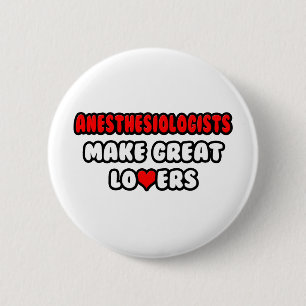 Badge Rond 5 Cm Les anesthésistes font de grands amoureux