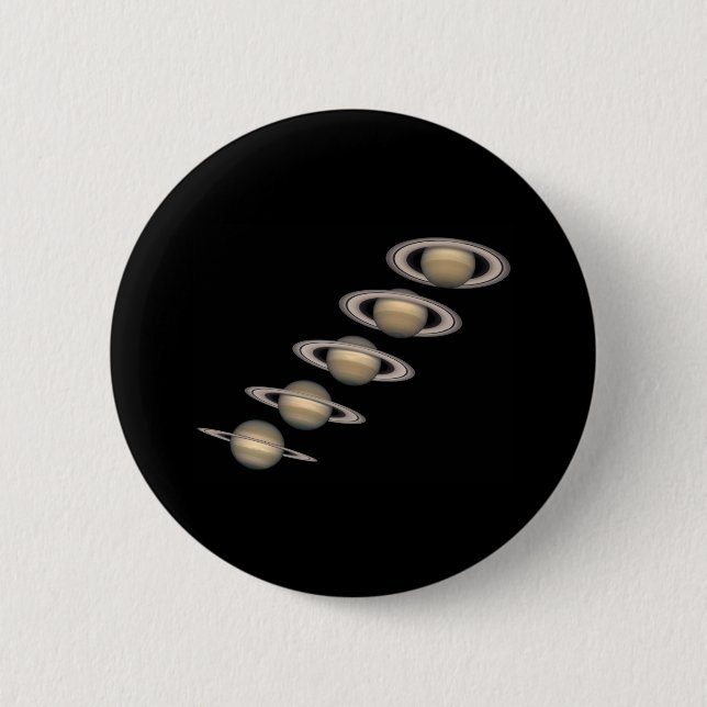 Badge Rond 5 Cm Les anneaux de Saturn (Devant)