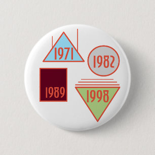 Badge Rond 5 Cm Les années