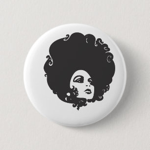 Badge Rond 5 Cm les années 70 Chick