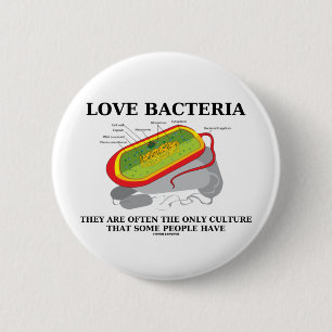 Badge Rond 5 Cm Les bactéries d'amour cultivent seulement certain