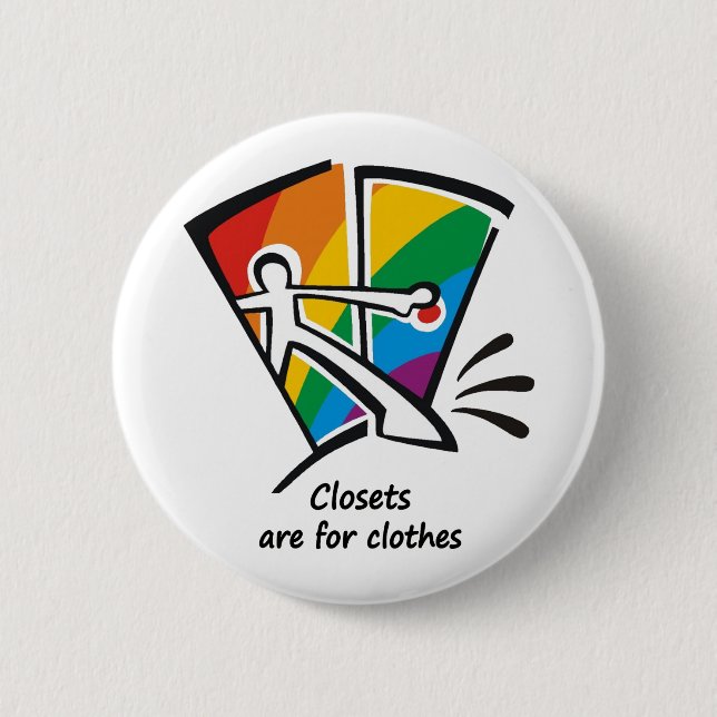 Badge Rond 5 Cm Les cabinets sont pour des vêtements (Devant)