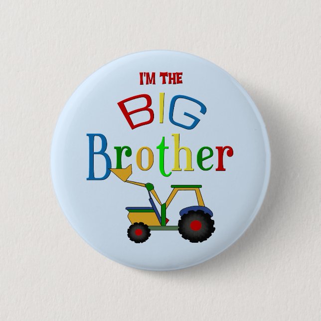 Badge Rond 5 Cm Les cadeaux Big Brother de la construction (Devant)