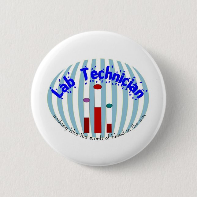 Badge Rond 5 Cm Les cadeaux de technologie de laboratoire " aiment (Devant)